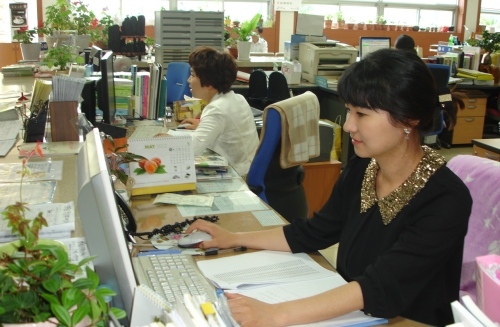 김선희씨 일터에서 일하는 모습