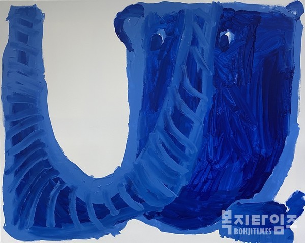 아프리카 코끼리 마쿵, 김용원, acrylic on canvas 2022.